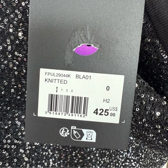 NWT!!! The Kooples women sweatshirt with sequins size 0 or S Retail 425$ - Picture 5 of 11